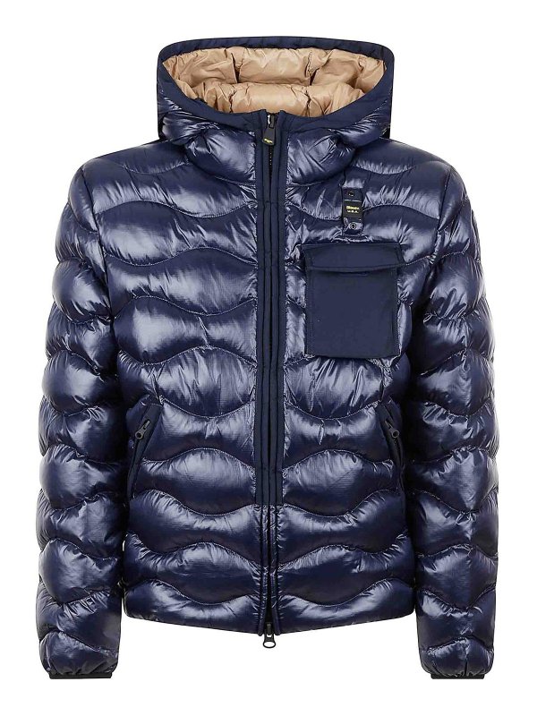 BLAUER: Abrigos semilargos - Abrigo Midi - Azul