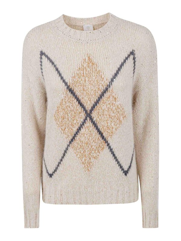 ELEVENTY: クルーネック - クルーネック - ベージュ