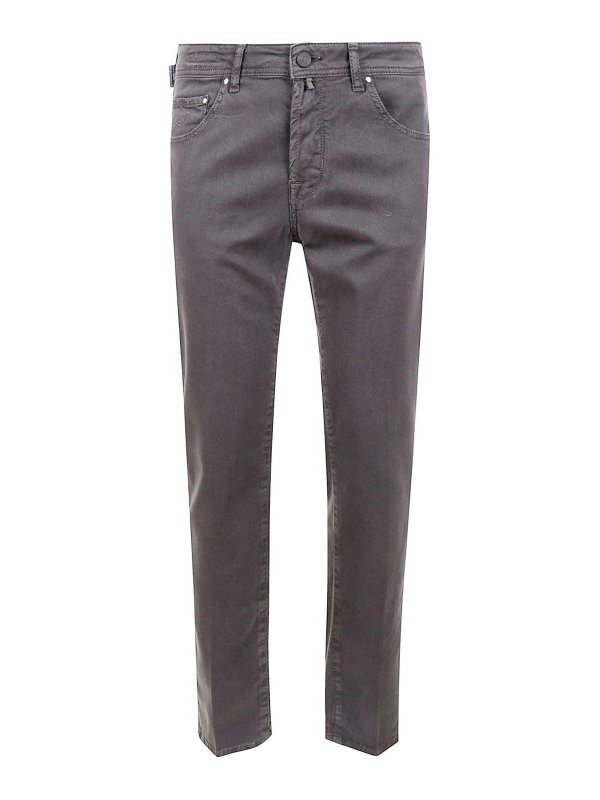 JACOB COHEN: ストレートジーンズ - ストレートジーンズ - グレー