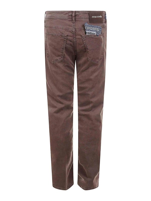 JACOB COHEN: Jeans à jambe droite online - Jean Droit - Marron