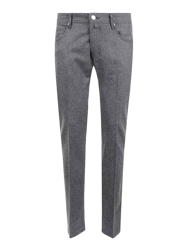 JACOB COHEN: Straight Leg Jeans - Straight Leg Jeans - Grau