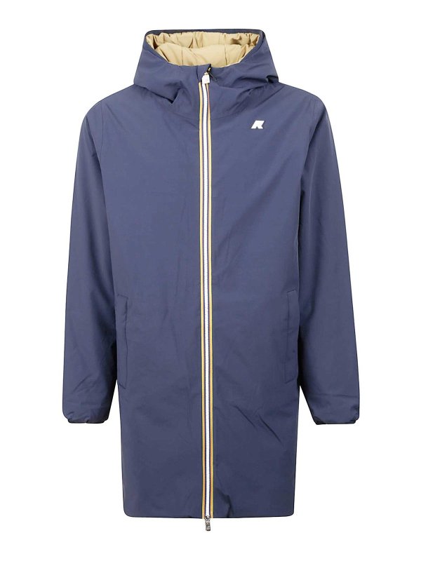 K-WAY: Abrigos semilargos - Abrigo Midi - Azul