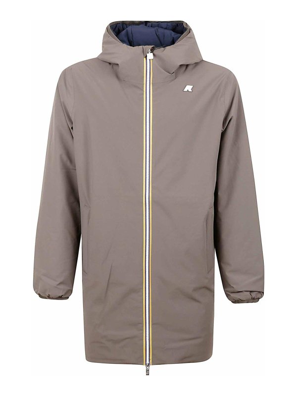 K-WAY: Manteaux au genou - Manteau Au Genou - Bleu