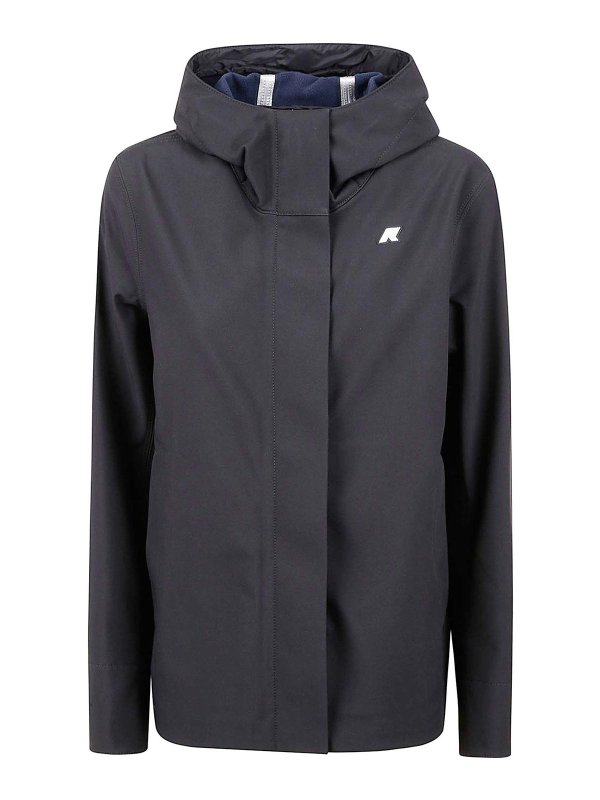 K-WAY: Knielange Mäntel - Knielanger Mantel - Schwarz