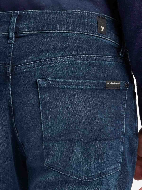 ストレートジーンズ - ブルー shop online: 7 FOR ALL MANKIND