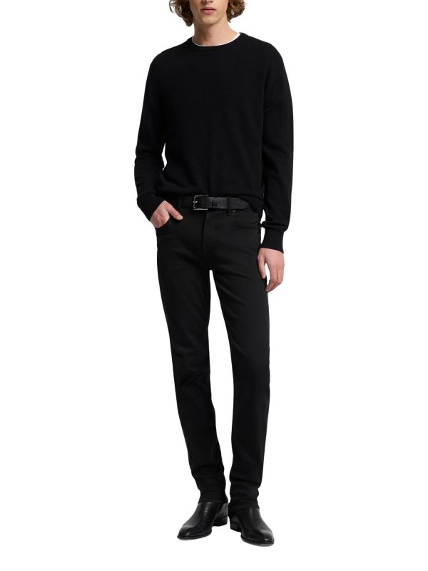 7 FOR ALL MANKIND: casual trousers online - Slimmy Black