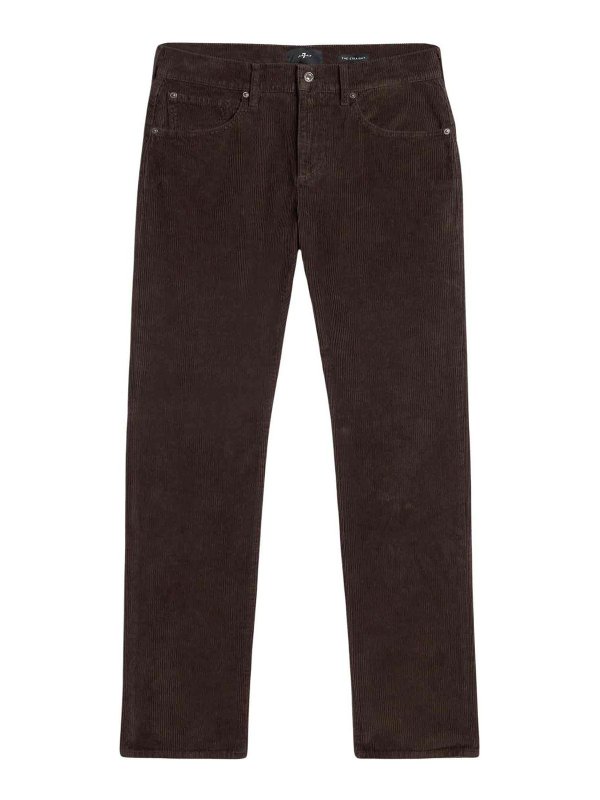 7 FOR ALL MANKIND: Jeans Rectos - Vaqueros Rectos - Marrón