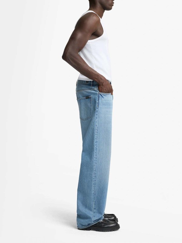 ストレートジーンズ - ブルー shop online: 7 FOR ALL MANKIND