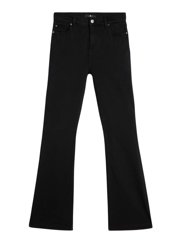 7 FOR ALL MANKIND: Jeans Rectos - Vaqueros Rectos - Negro
