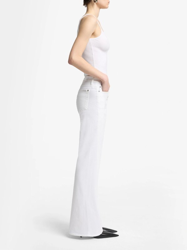 ストレートジーンズ - 白 shop online: 7 FOR ALL MANKIND