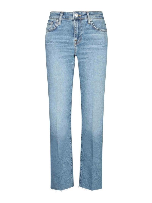 7 FOR ALL MANKIND: straight leg jeans - Jeans