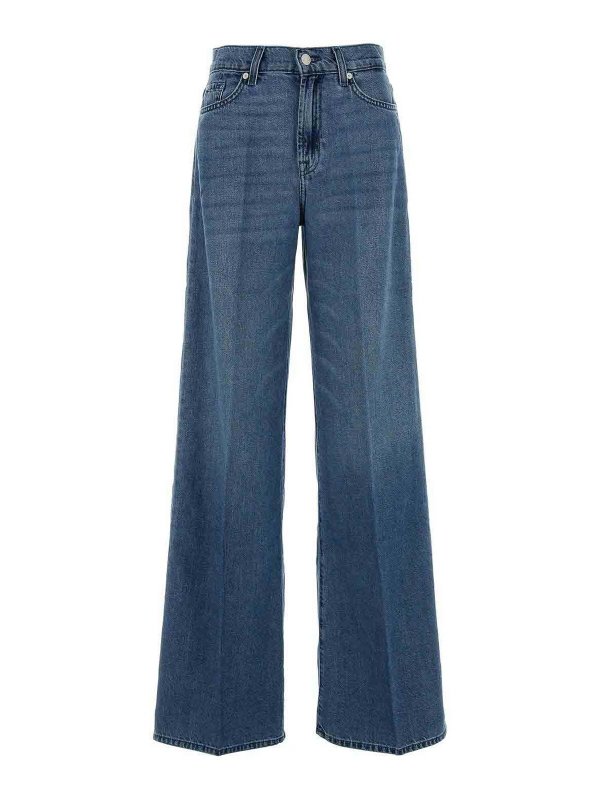 7 FOR ALL MANKIND: Straight Leg Jeans - Straight Leg Jeans - Blau