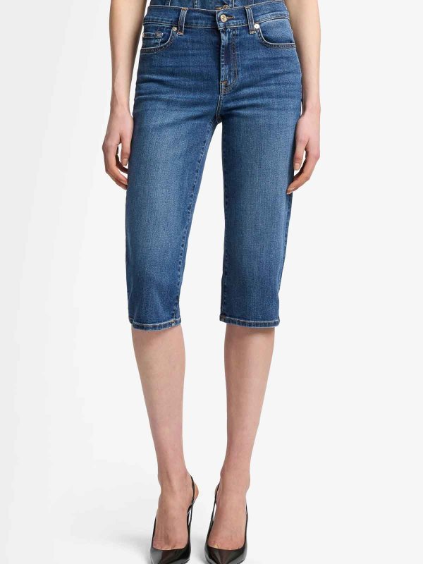 7 FOR ALL MANKIND: ストレートジーンズ online - ストレートジーンズ - ブルー