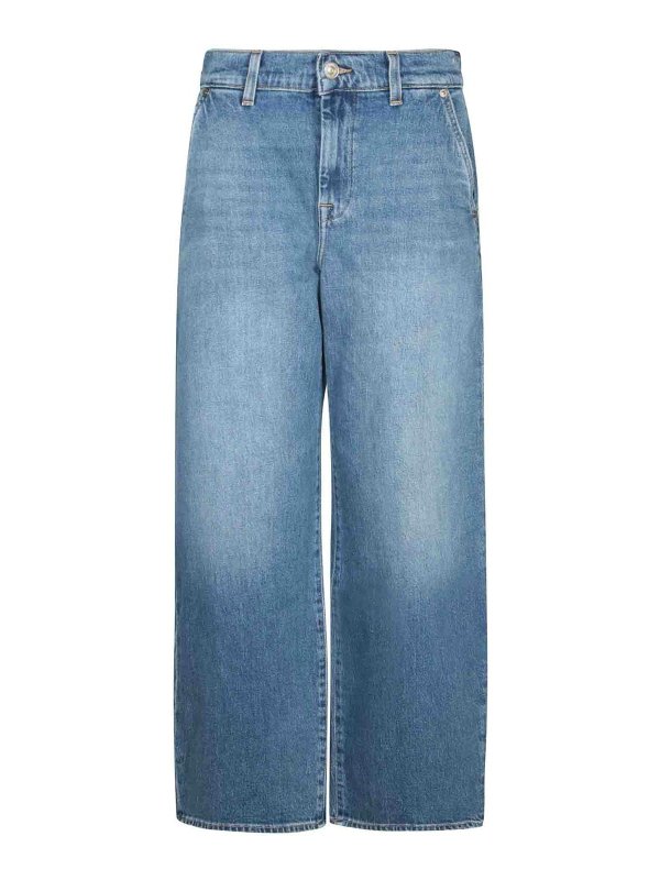 7 FOR ALL MANKIND: Jeans Rectos - Vaqueros Rectos - Azul