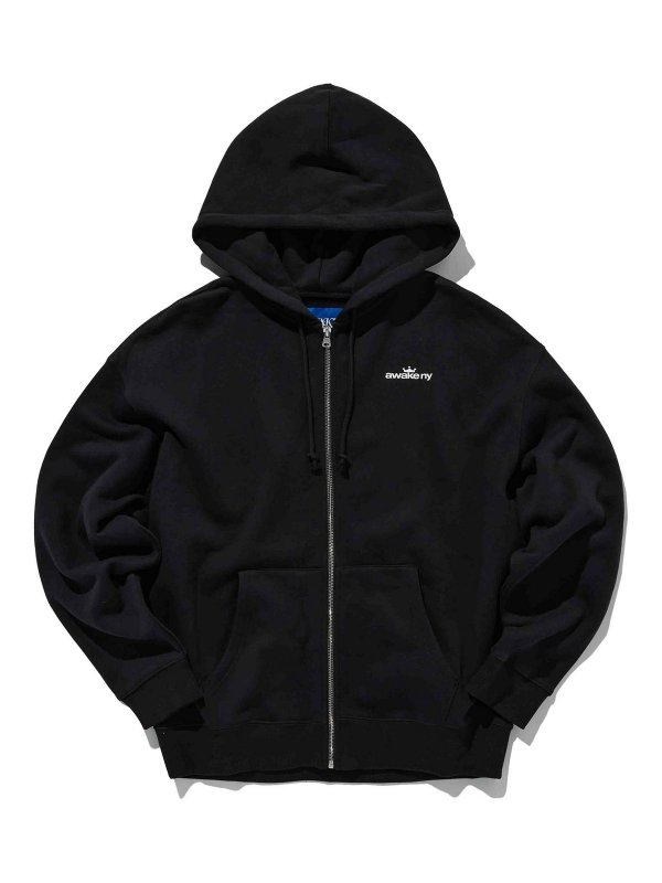 AWAKE NY: Sweatshirts & Sweaters - Crown Logo Full-Zip Hoodie