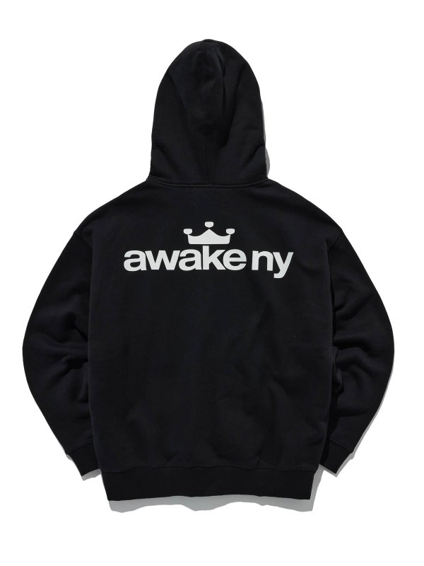 AWAKE NY: Sweatshirts & Sweaters online - Crown Logo Full-Zip Hoodie