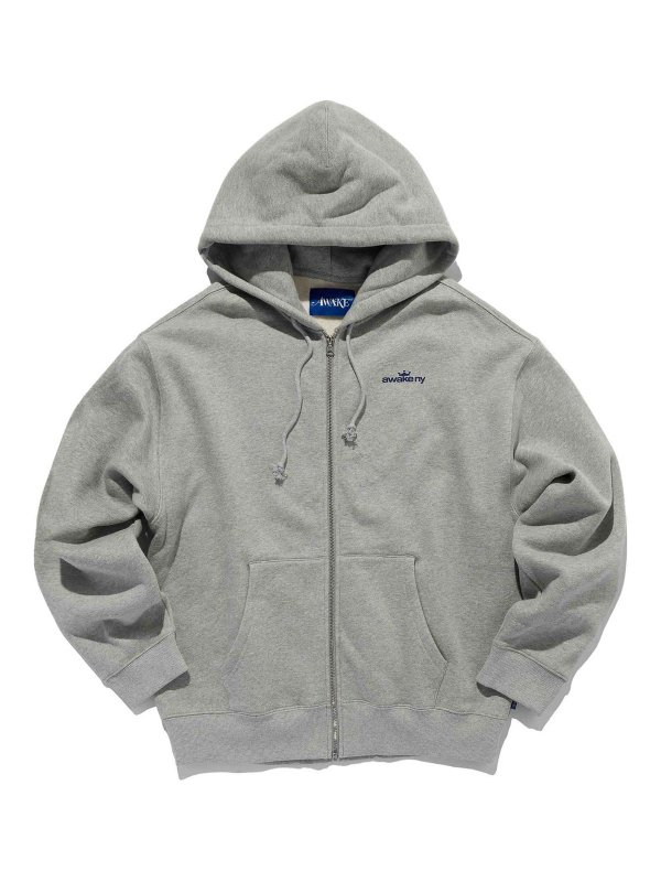 AWAKE NY: Sweatshirts & Sweaters - Crown Logo Full-Zip Hoodie