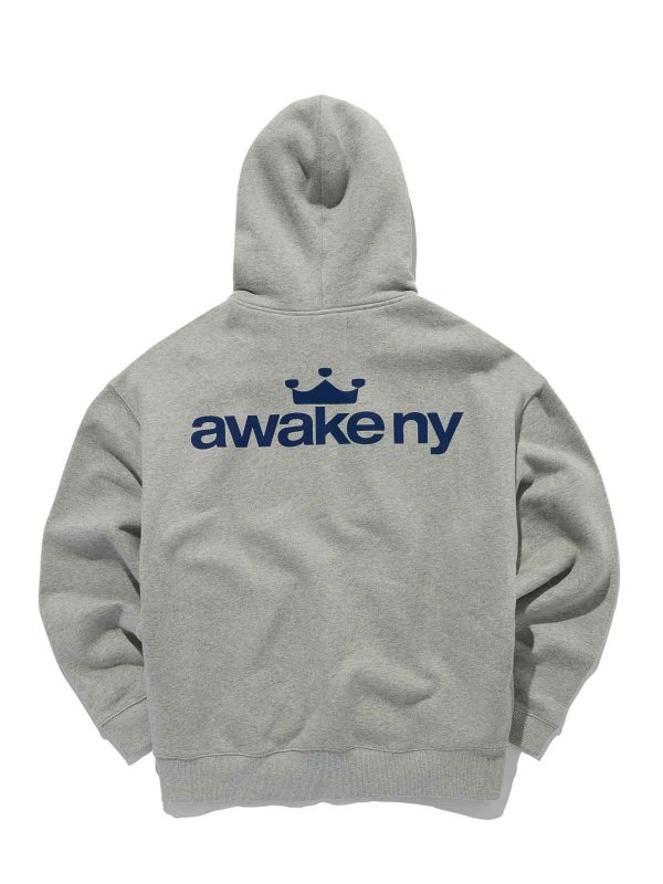 AWAKE NY: Sweatshirts & Sweaters online - Crown Logo Full-Zip Hoodie
