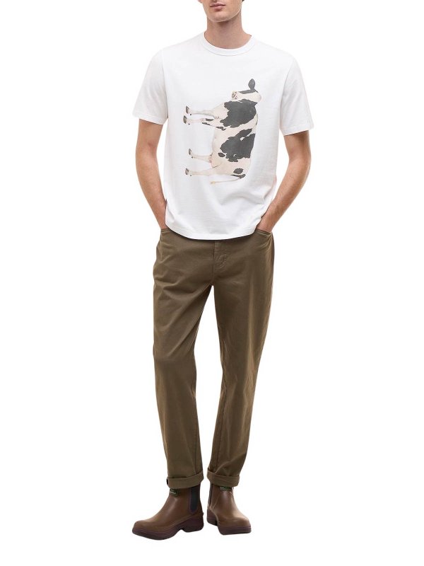 BARBOUR: Camisetas online - Camiseta - Blanco