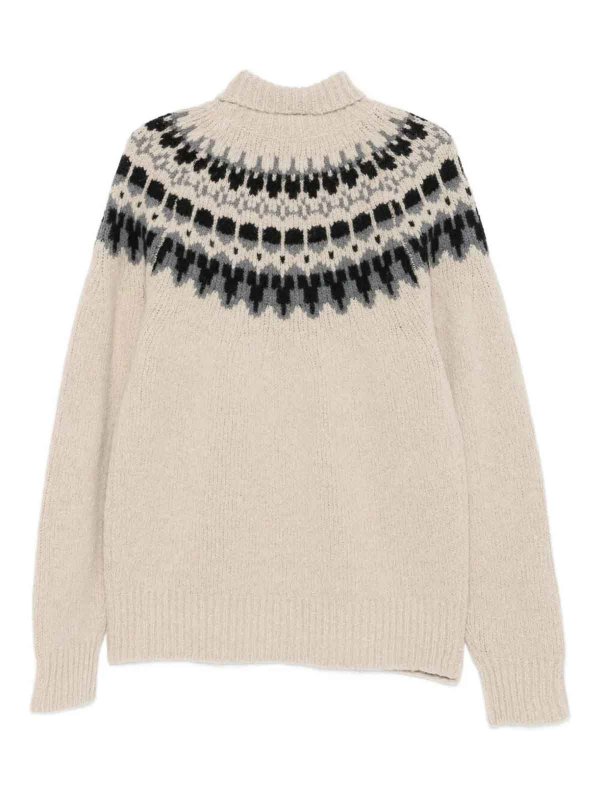 BARENA VENEZIA: Suéteres con cuello pico online - Suéter Cuello Redondo - Crema