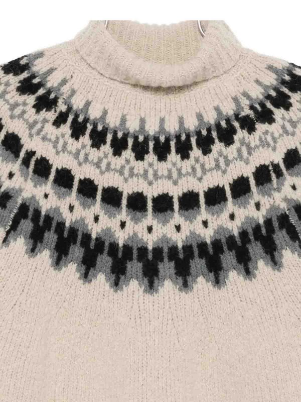 The Best Shops BARENA VENEZIA: Suéteres con cuello pico - Suéter Cuello Redondo - Crema