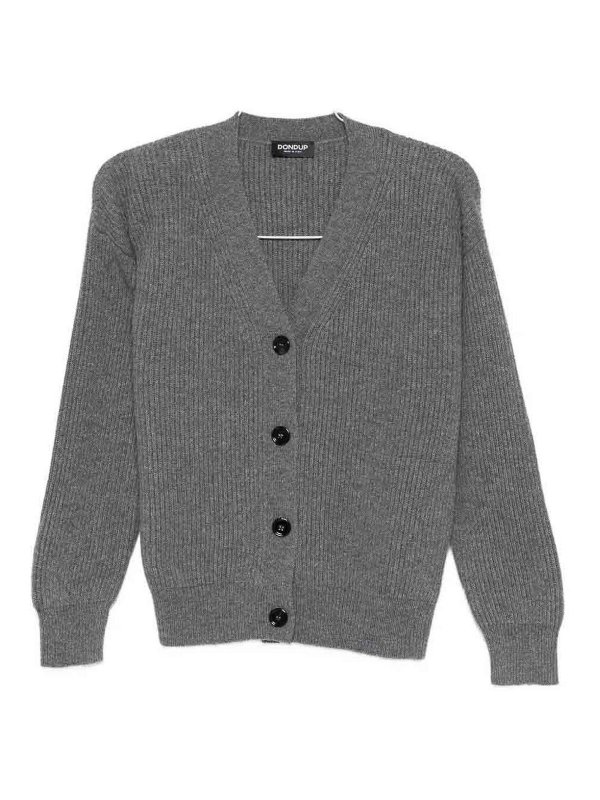 DONDUP: Cardigans - Cardigan - Gris