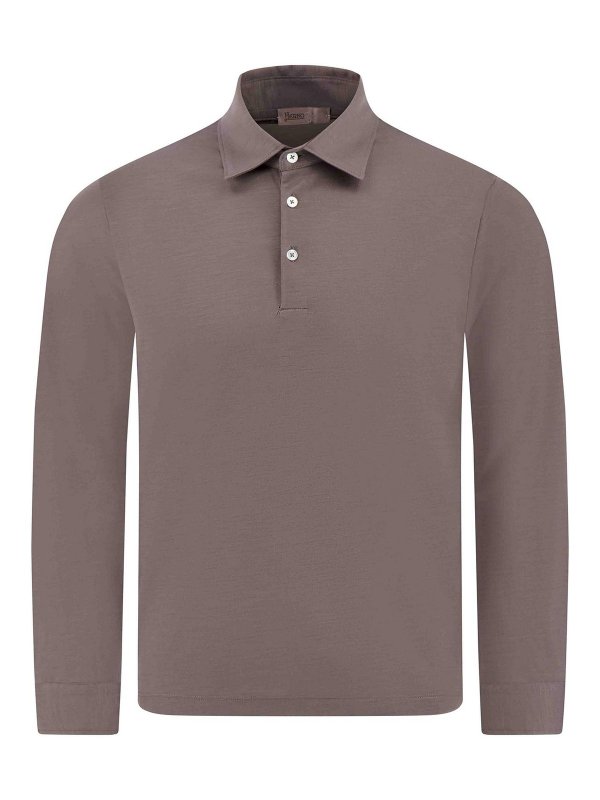 HERNO: ポロシャツ - ポロシャツ - ベージュ