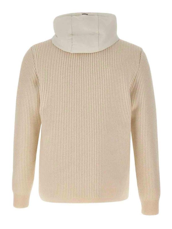 The Best Shops HERNO: Suéteres con cuello pico - Suéter Cuello Redondo - Blanco