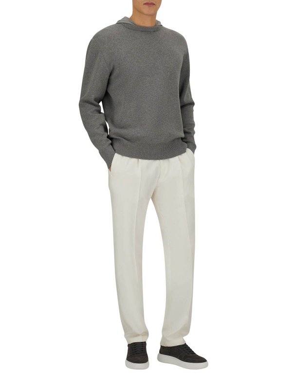 Suéter Cuello Redondo - Gris shop online: HERNO