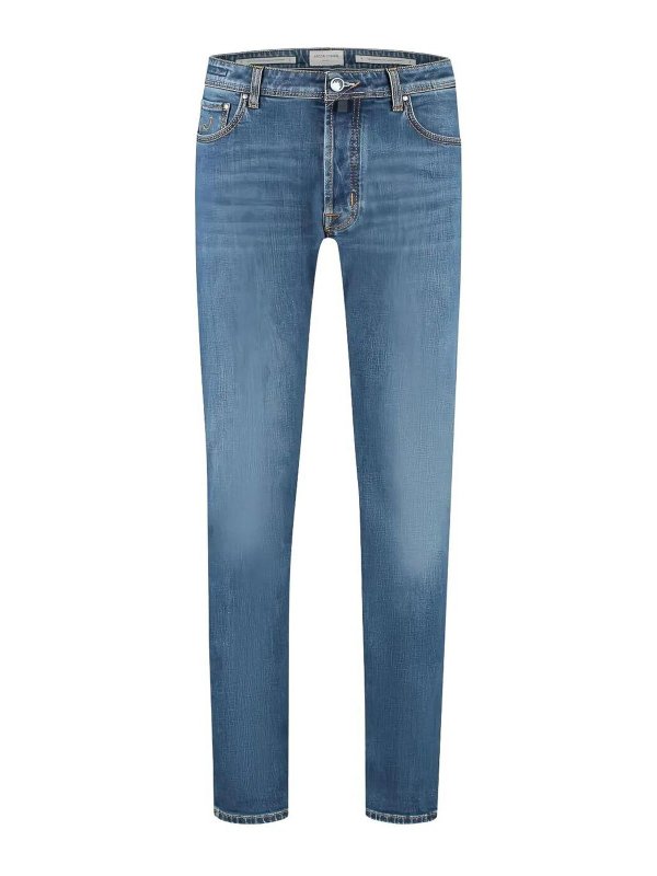 JACOB COHEN: ストレートジーンズ - ストレートジーンズ - ミディアムウォッシュ