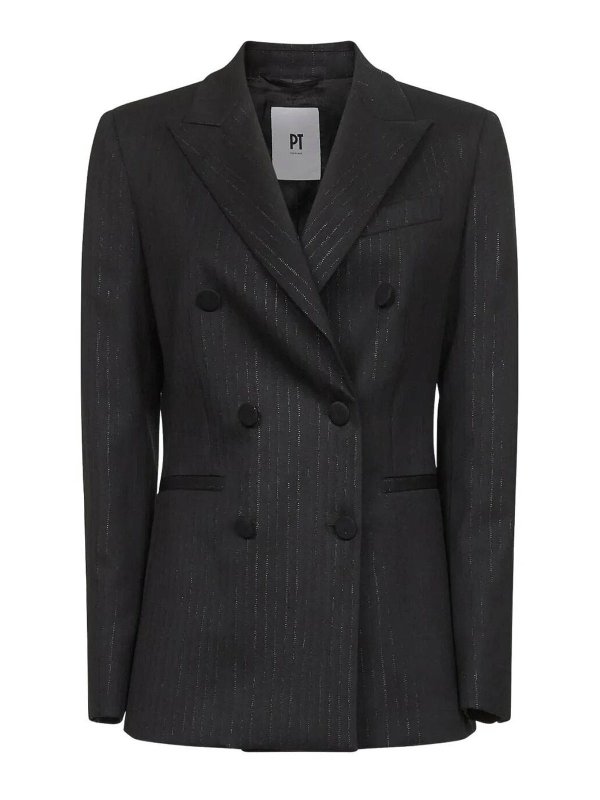 PT TORINO: Vestes de costume - Blazer - Noir