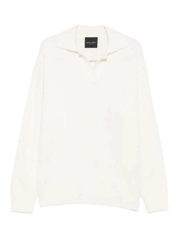 ROBERTO COLLINA: ポロシャツ - ポロシャツ - 白