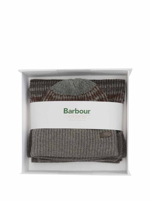 BARBOUR: berretti online - Set berretto e sciarpa Branton