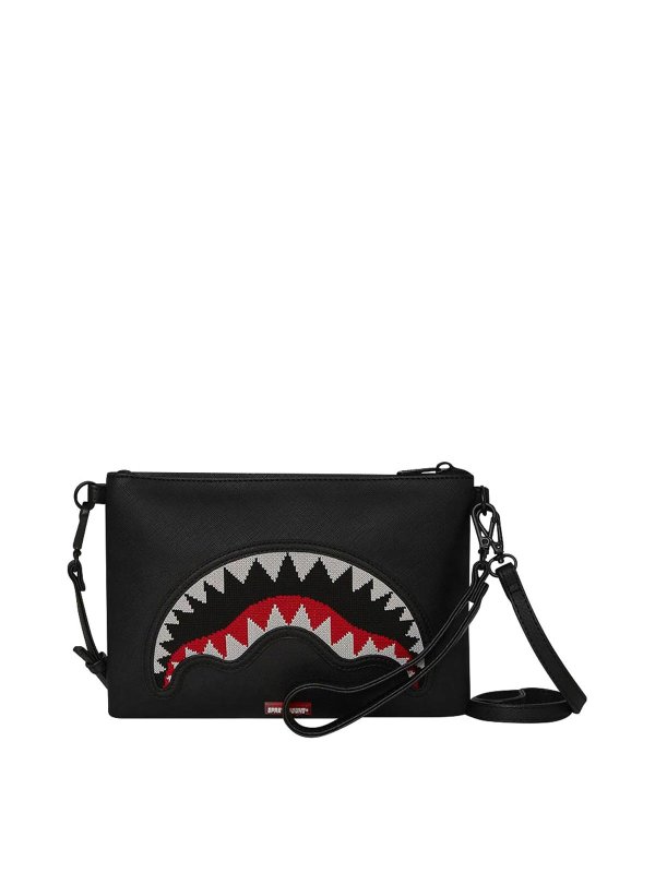 SPRAYGROUND: clutches - Fly Knit Mouth Crossover Clutch