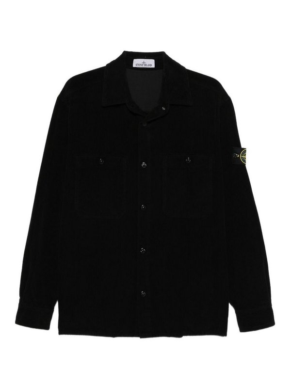 STONE ISLAND: shirts - Shirt  Black