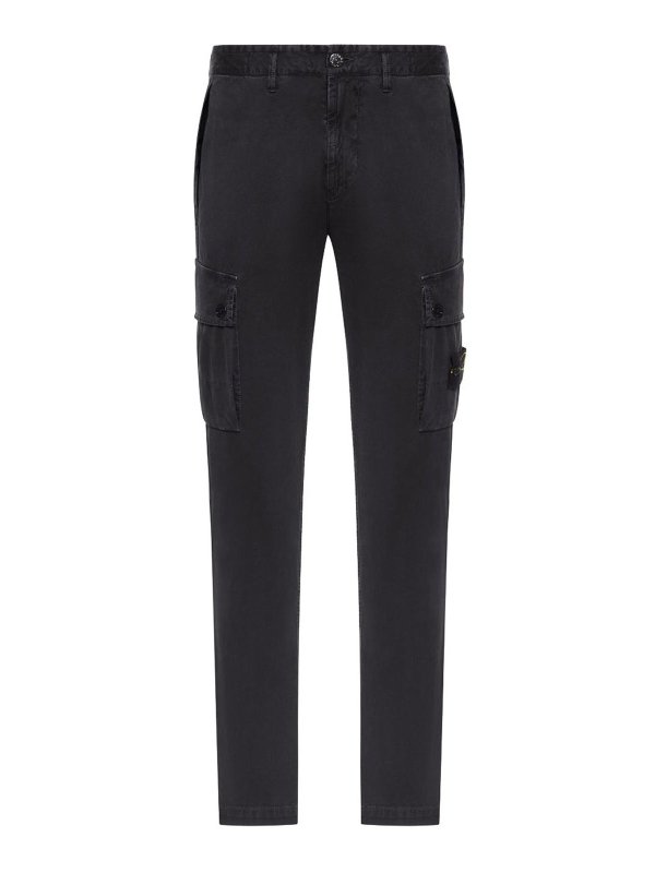 STONE ISLAND: casual trousers - Trousers Black