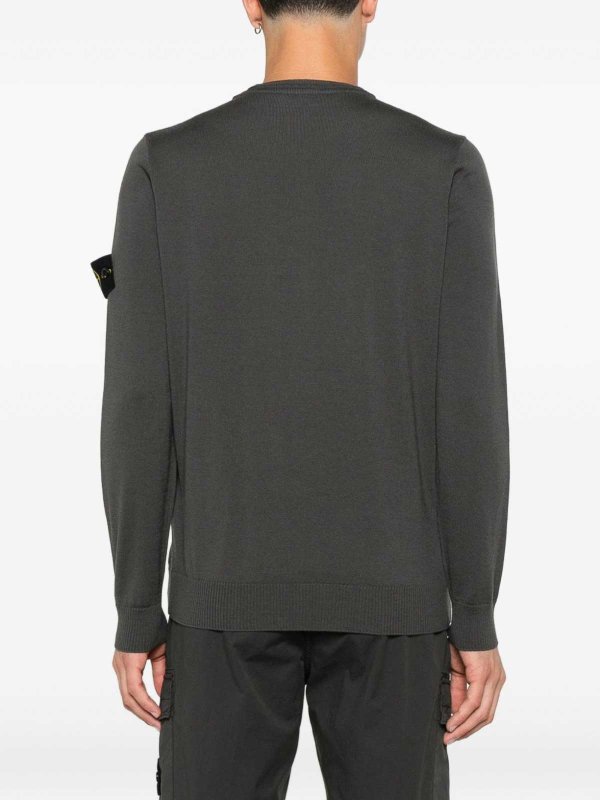 The Best Shops STONE ISLAND: Pull col rond - Pull Col Rond - Taupe