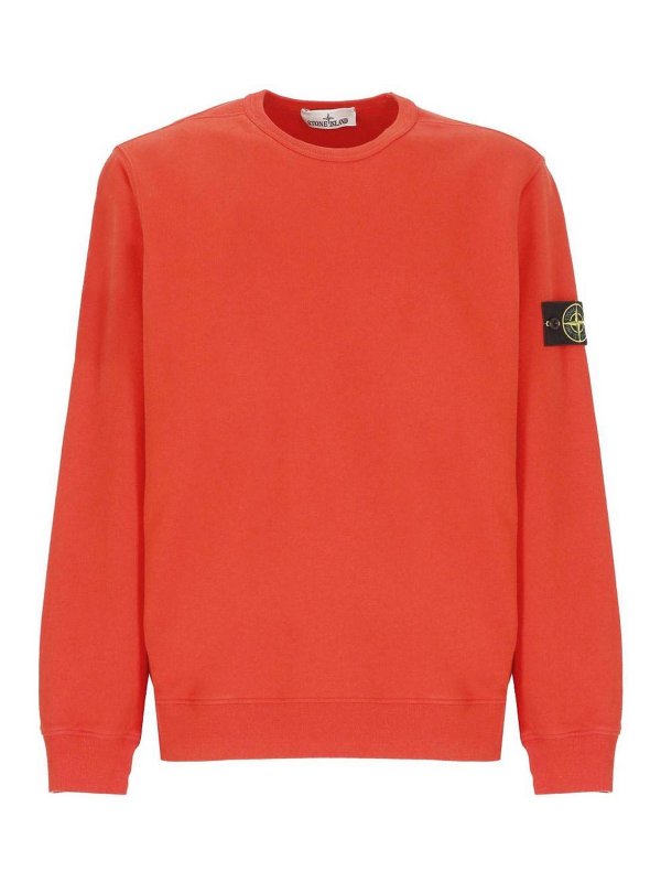STONE ISLAND: クルーネック - クルーネック - 赤