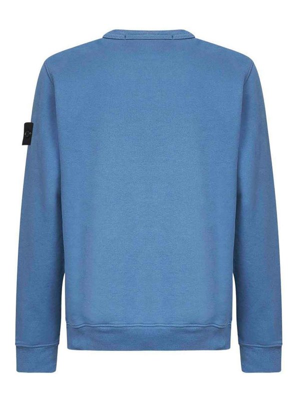 STONE ISLAND: Pull col rond online - Pull Col Rond - Bleu