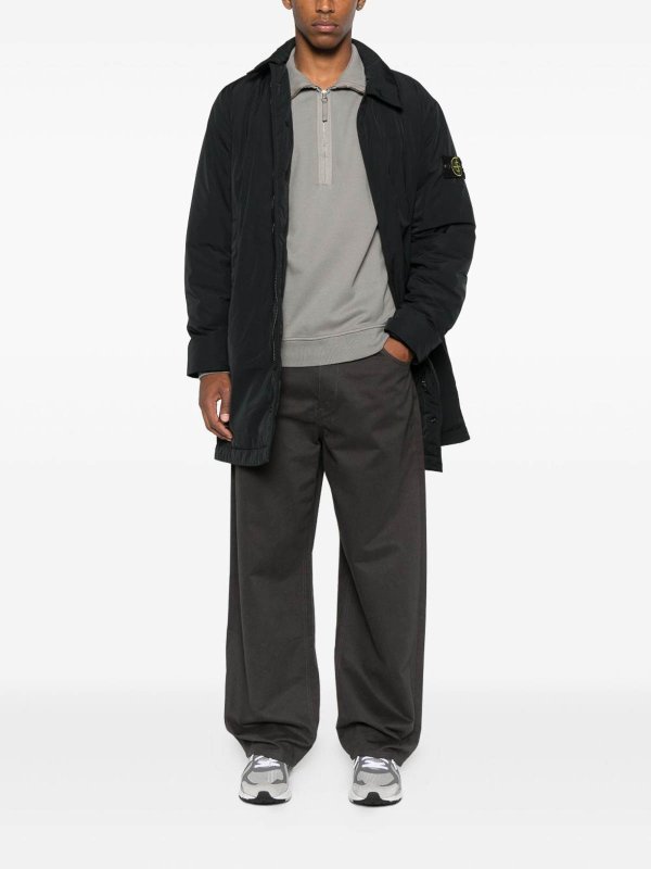 Cappotto  neri shop online: STONE ISLAND