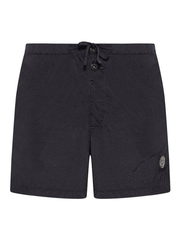 STONE ISLAND: 水着 - スイムショーツ/スイムトランクス - 黒