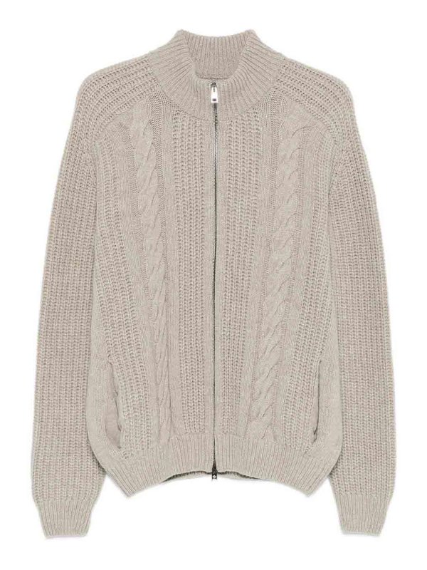 TAGLIATORE: Suéteres con cuello pico - Suéter Cuello Redondo - Beis