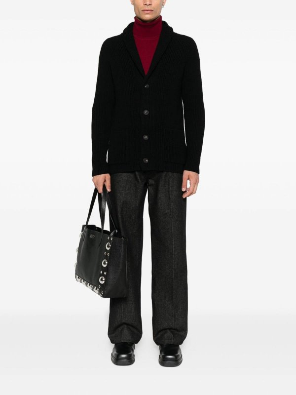 TAGLIATORE: Suéteres con cuello pico online - Suéter Cuello Redondo - Negro