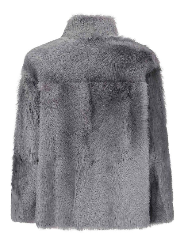 DESA 1972: casual jackets online - Reversible Shearling Boxy Jacket