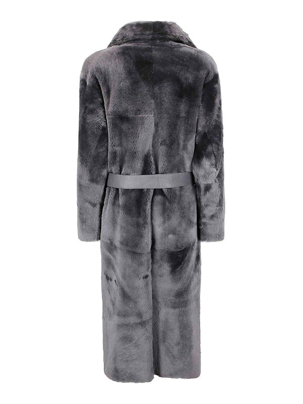 DESA 1972: Abrigos de borreguito y piel  online - Abrigo De Piel - Gris