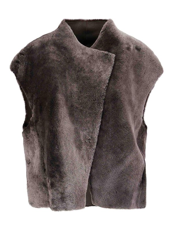 DESA 1972: Fur & Shearling Coats - Reversible Shearling Cropped Gilet