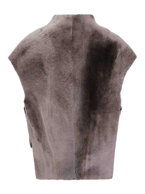 DESA 1972: Fur & Shearling Coats online - Reversible Shearling Cropped Gilet