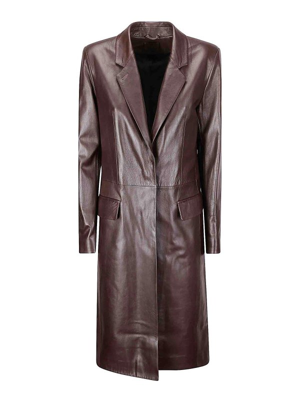 DESA 1972: leather coats - Leather Redingote Coat