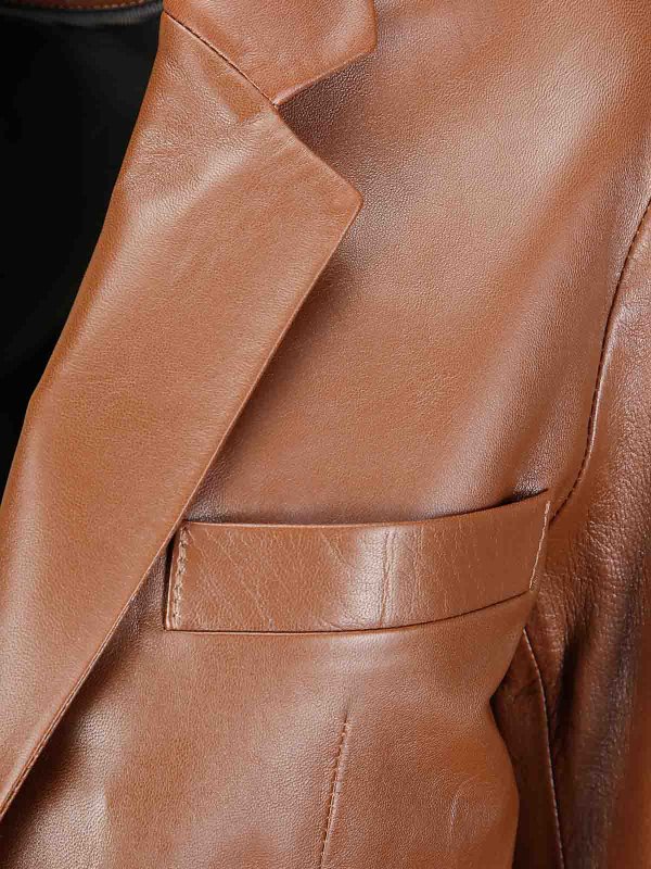 The Best Shops DESA 1972: Chaquetas de cuero - Chaqueta De Cuero - Marrón