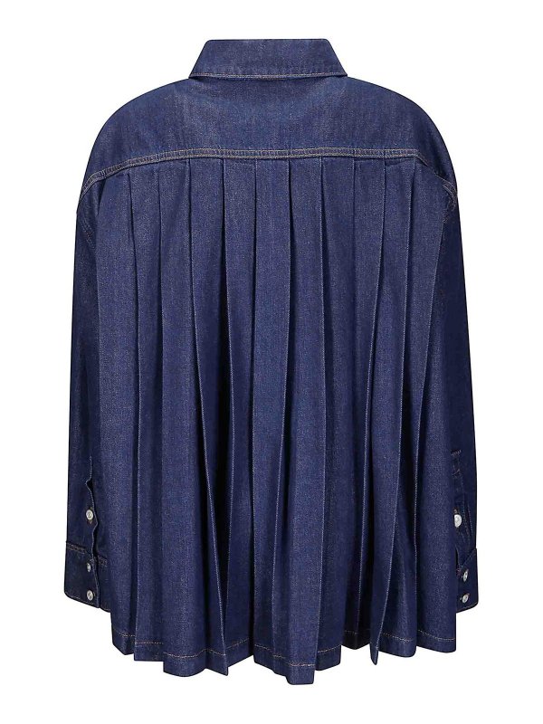 7 FOR ALL MANKIND: shirts online - Pleated Overshirt Franklin